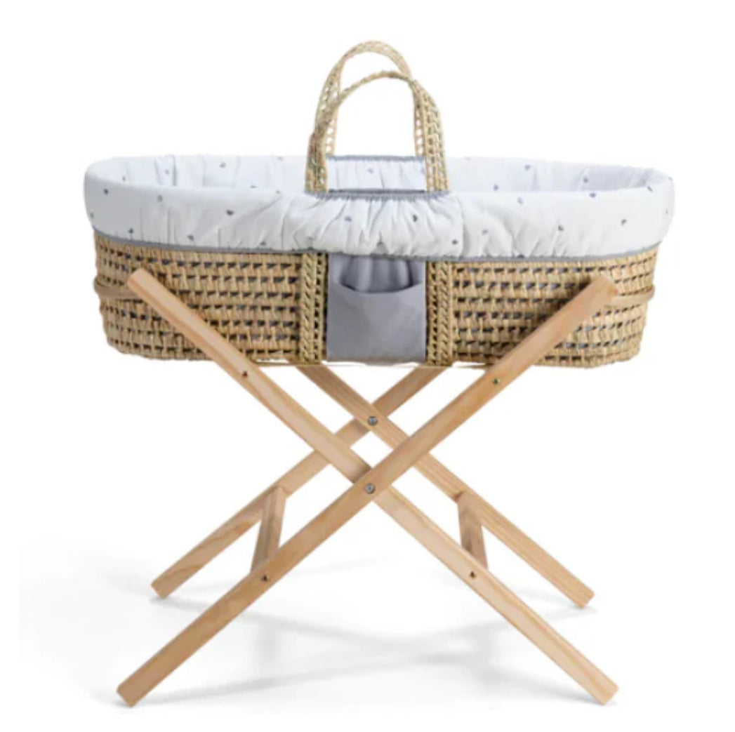 Clair De Lune Reversible Moses Basket Bundle