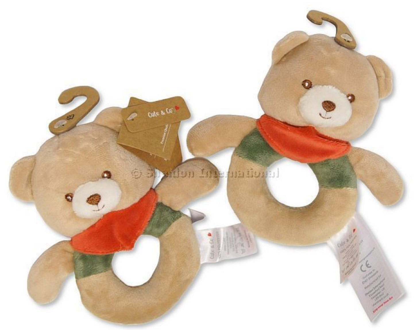 Brown Bear Rattle Ring