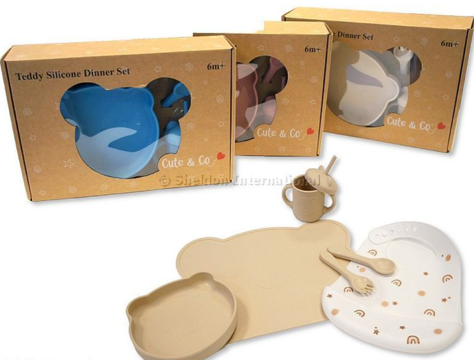 Teddy Silicone Dinner Set