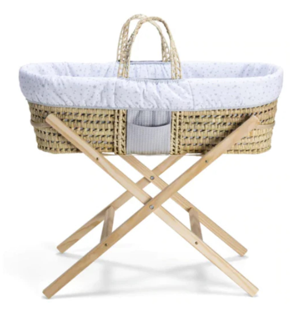 Clair De Lune Reversible Moses Basket Bundle