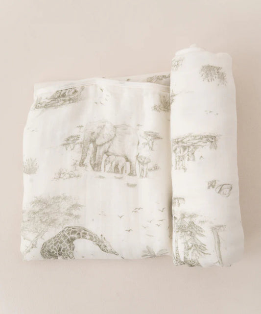 Gilded Bird Bamboo Baby Blanket