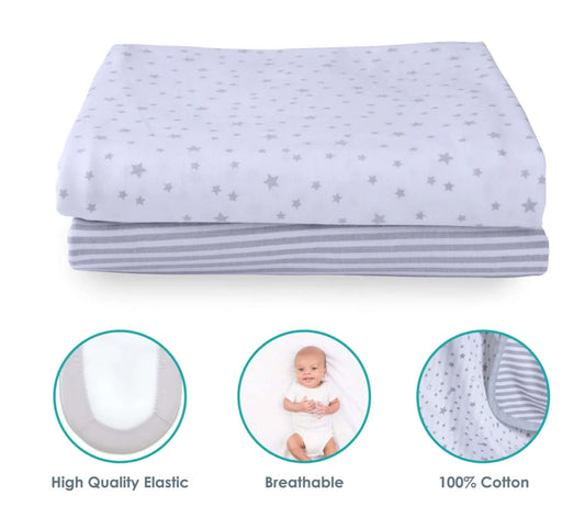 Clair De Lune Fitted Cot Sheets