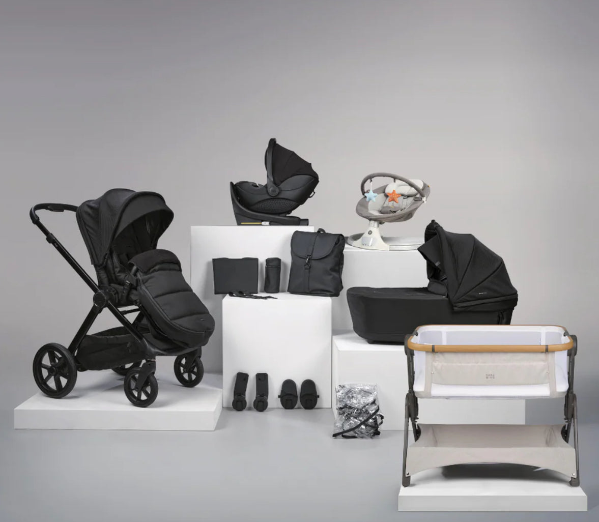 Bababing 18pc Raffi MK11 Travel, Home & Feeding Bundle with Hera Verto Spin Car Seat+Base