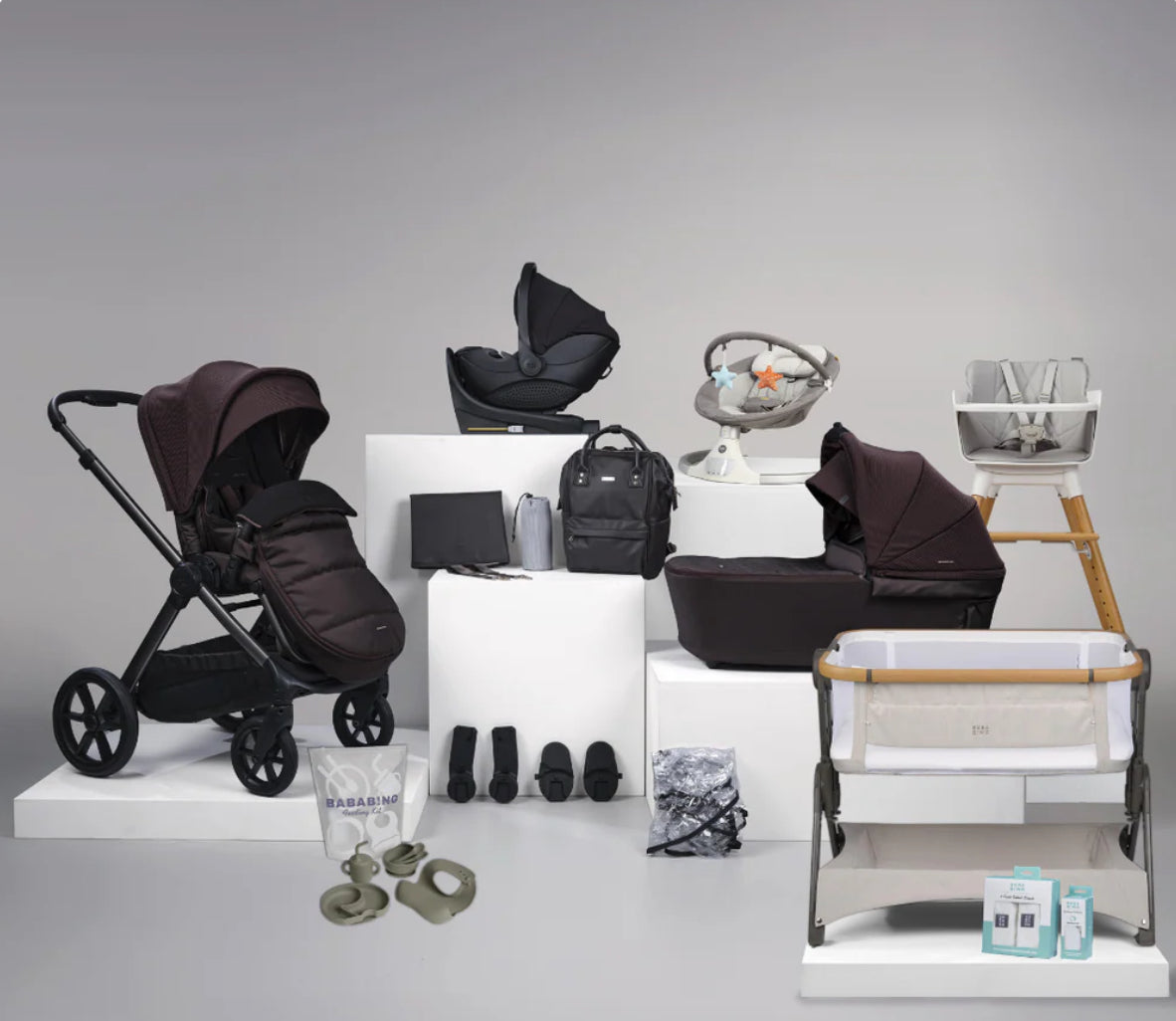 Bababing 18pc Raffi MK11 Travel, Home & Feeding Bundle with Hera Verto Spin Car Seat+Base