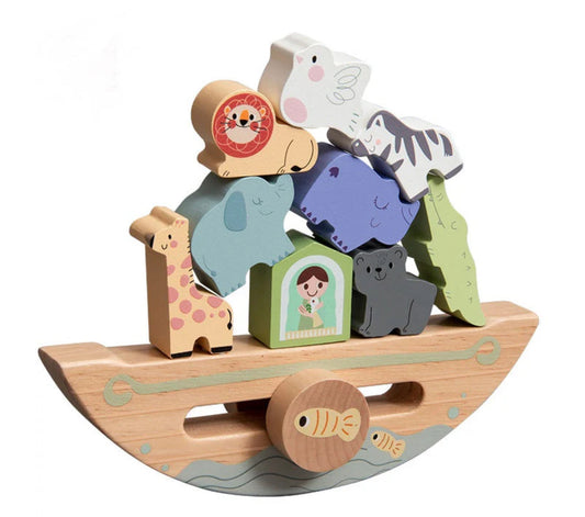 Wooden Animal Stacking Cube