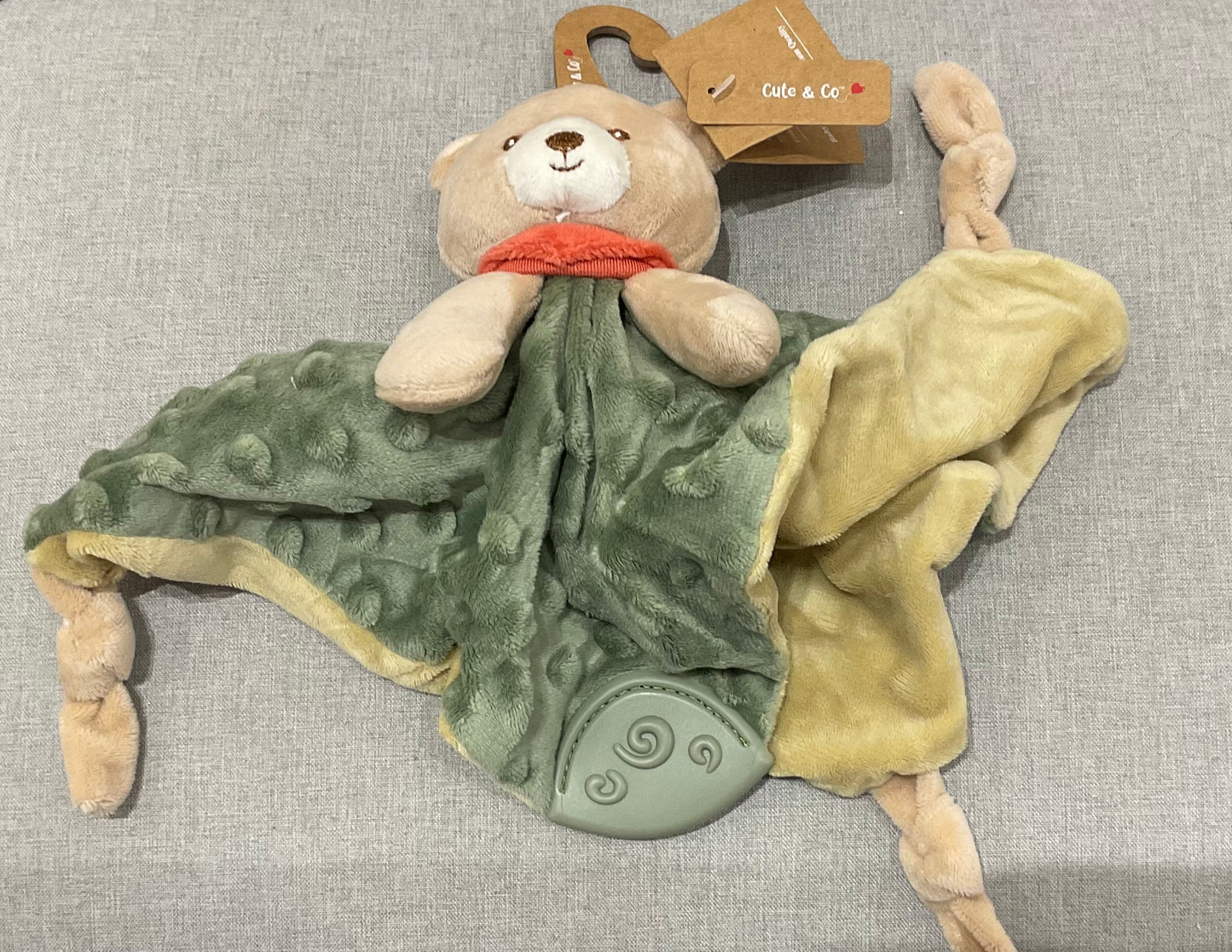 Baby Bear Comforter with Rattle