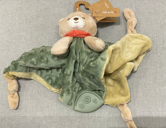 Baby Bear Comforter with Rattle