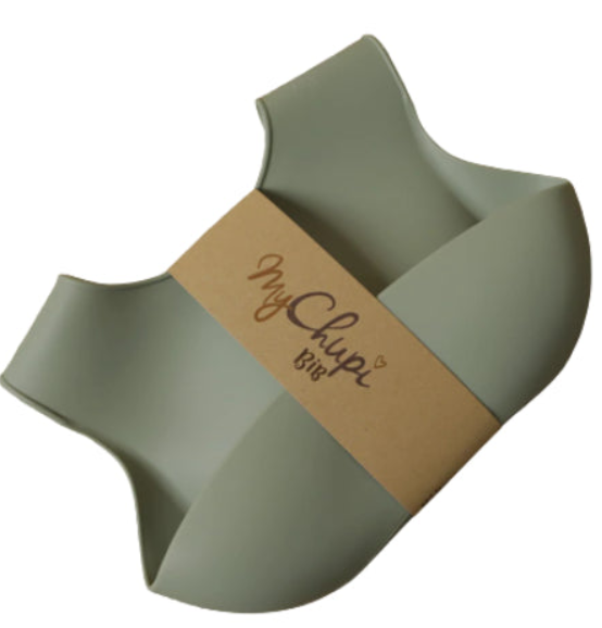 MyChupi Dark Teal Silicone Catch-All Bib