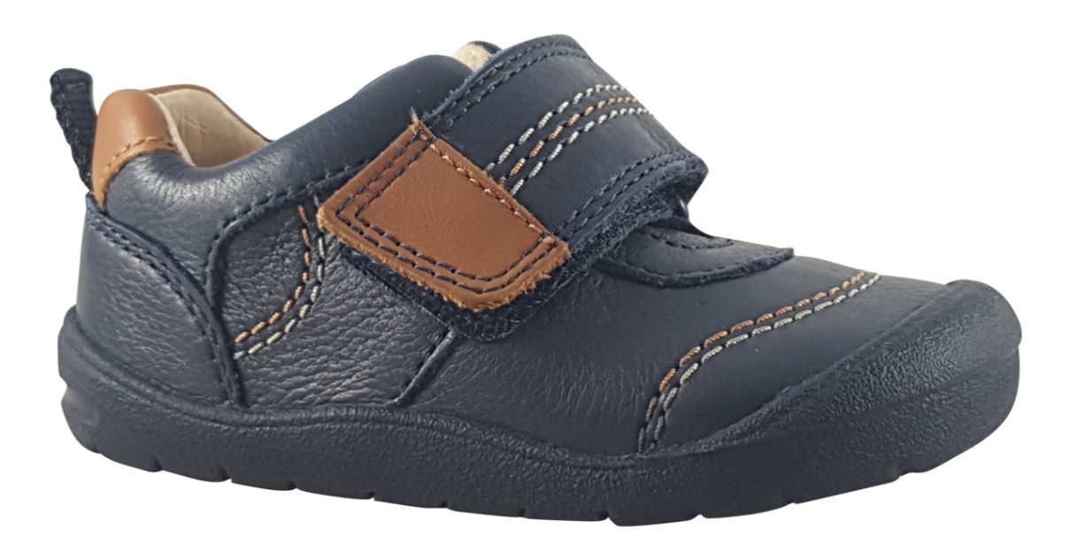 Start Rite Footprint Navy Leather