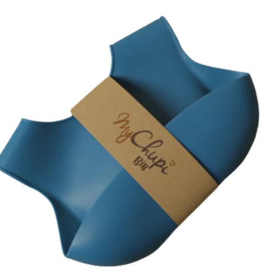 MyChupi Dark Teal Silicone Catch-All Bib