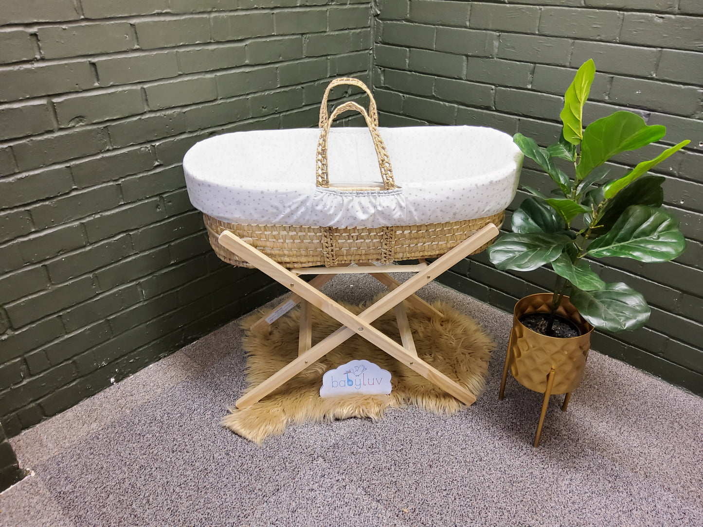 Clair De Lune Star moses basket Stars