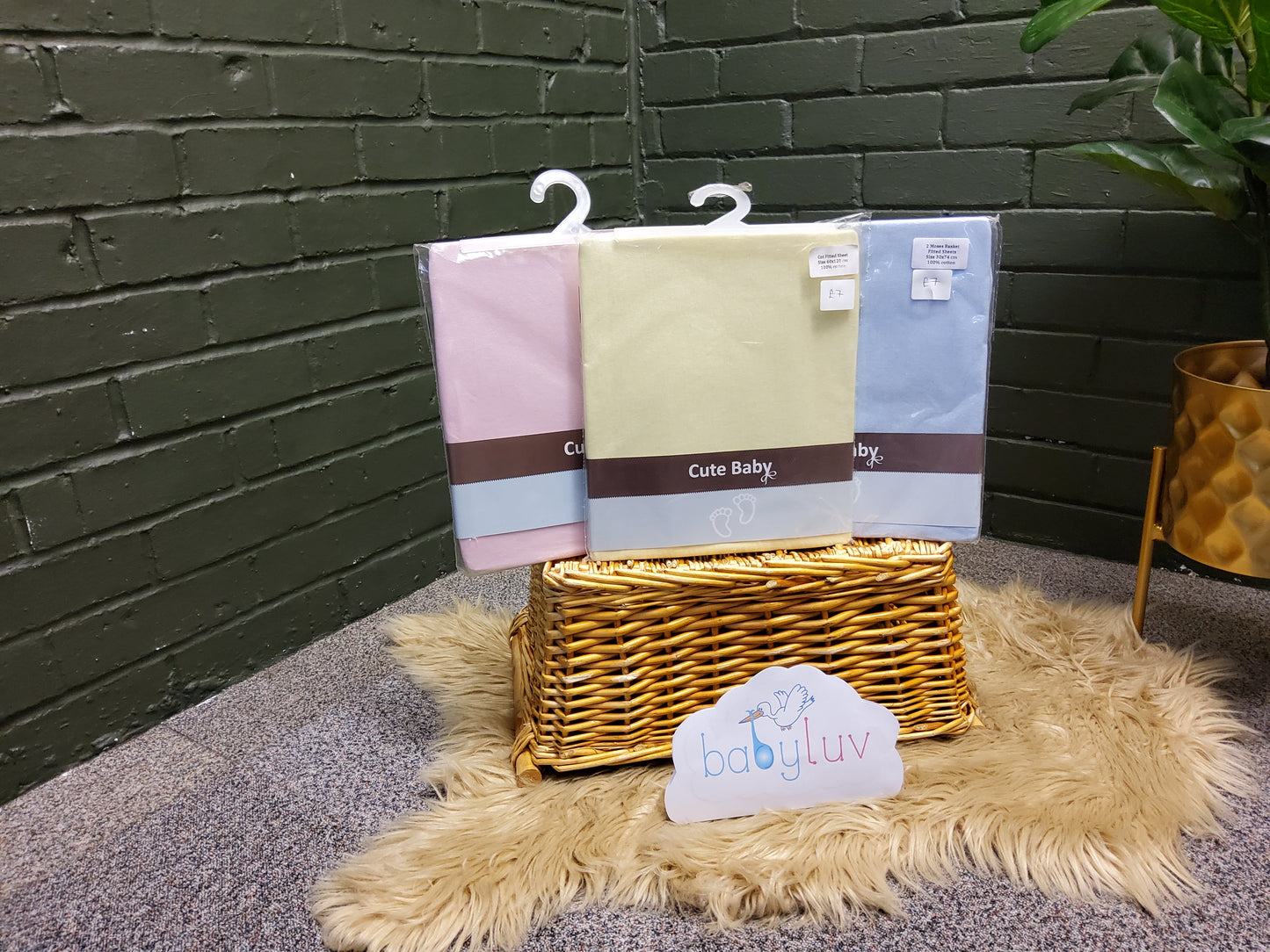 Cute Baby 2 Moses Basket Fitted Sheets