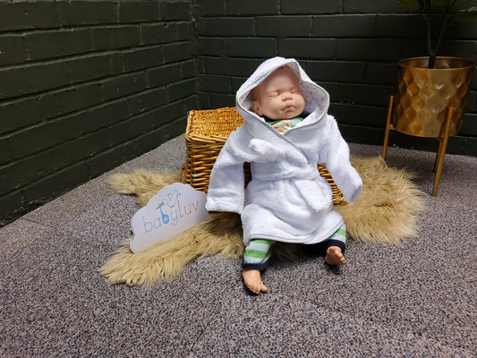 Clair de lune towelling bath robe